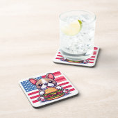 French Bulldog Hard Plastic Untersetzer (Rechte Seite)