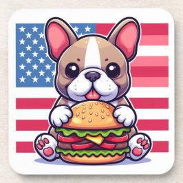 French Bulldog Hard Plastic Untersetzer