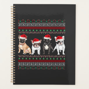 French Bulldog hässlicher Weihnachtspullover Essen Planer