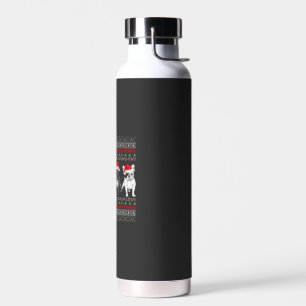 French Bulldog hässlicher Weihnachtspullover Essen Trinkflasche