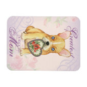 French Bulldog Heart Mama Magnet (Horizontal)