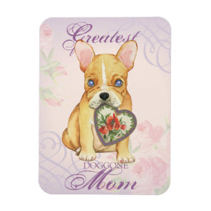French Bulldog Heart Mama Magnet