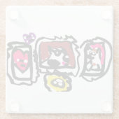 French bulldog hearts glasuntersetzer (Rückseite)