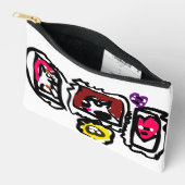 French bulldog hearts zubehörtasche (Offen)