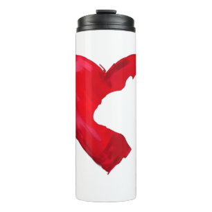 French Bulldog Herz Valentinstag Dog Lover Thermosbecher