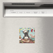 French Bulldog Holiday Baking: Festliche Weihnacht Magnet (In Situ (Geschirrspüler))