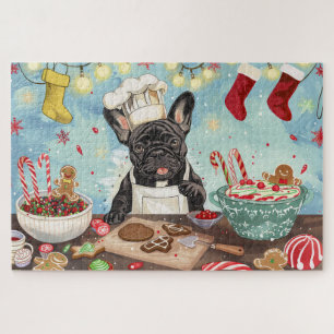 French Bulldog Holiday Baking: Festliche Weihnacht Puzzle