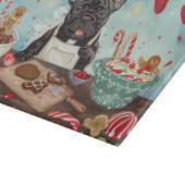French Bulldog Holiday Baking: Festliche Weihnacht Schneidebrett (Ecke)