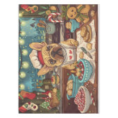 French Bulldog Holiday Baking: Festliche Weihnacht Tischdecke (Vorderseite)