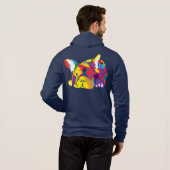 French Bulldog Hoodie (Schwarz voll)