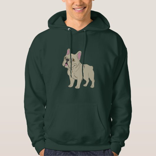 French bulldog hoodie (Vorderseite)