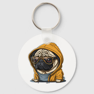 French Bulldog Hoodie Print! Wesentlicher T - Shir Schlüsselanhänger