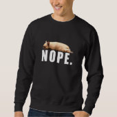 French Bulldog Hund Nope Lazy Dog Owner Sweatshirt (Vorderseite)
