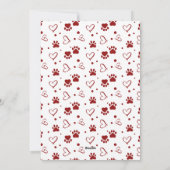 French Bulldog Hund Personalisierter Valentinstag Feiertagskarte (Rückseite)