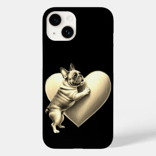 French Bulldog i love Valentinstag Case-Mate iPhone 14 Hülle