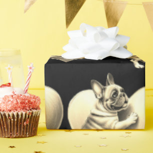 French Bulldog I love you Geschenkpapier