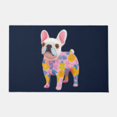 French Bulldog Illustration farbenfroh Fußmatte (Vorderseite)