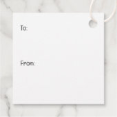 French Bulldog In Hawaiian Top Geschenkanhänger (Rückseite)