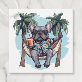 French Bulldog In Hawaiian Top Geschenkanhänger