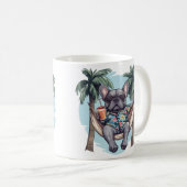 French Bulldog In Hawaiian Top Kaffeetasse (VorderseiteRechts)