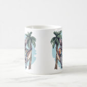 French Bulldog In Hawaiian Top Kaffeetasse (Mittel)