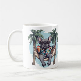 French Bulldog In Hawaiian Top Kaffeetasse