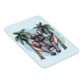 French Bulldog In Hawaiian Top Magnet (Rechte Seite)