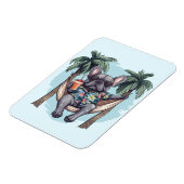 French Bulldog In Hawaiian Top Magnet (Linke Seite)