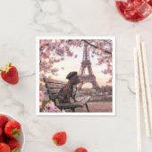 French Bulldog In Paris Serviette (Beispiel)