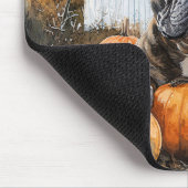 French Bulldog in Pumpkin Patch Mousepad (Ecke)