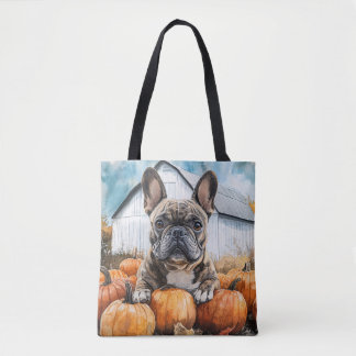French Bulldog in Pumpkin Patch Tasche