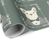 French Bulldog in Tux Geschenkpapier (Rolleneckpunkt)
