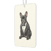 French Bulldog in Tuxedo Autolufterfrischer (Links)