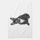 French Bulldog in Tuxedo Geschirrtuch (Vertikal)