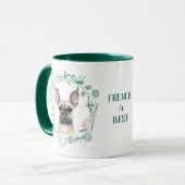 French Bulldog ist die beste Tasse für Kaffee (Vorderseite Links)