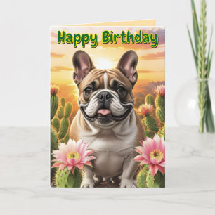 French Bulldog Kaktus Französische Bulldogge