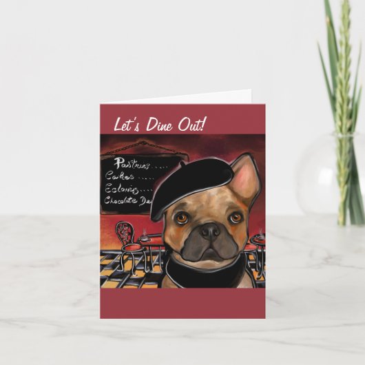 FRENCH BULLDOG KARTE (Vorderseite)