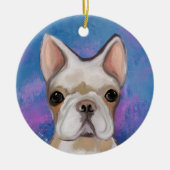 FRENCH BULLDOG KERAMIK ORNAMENT (Vorne)