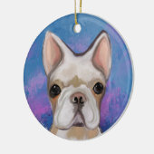 FRENCH BULLDOG KERAMIK ORNAMENT (Links)