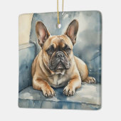 French Bulldog Keramikornament (Links)