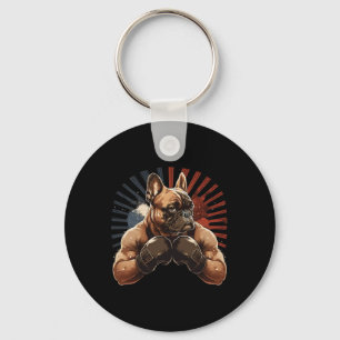 French Bulldog Kickboxing Martial Art Boxing Dog G Schlüsselanhänger