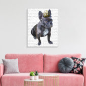 French Bulldog King Leinwanddruck (Insitu (Wohnzimmer))
