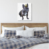 French Bulldog King Leinwanddruck (Insitu (Schlafzimmer))