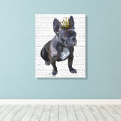 French Bulldog King Leinwanddruck (Insitu (Holzboden))