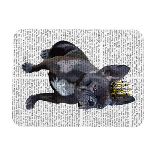French Bulldog King Magnet (Horizontal)