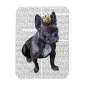 French Bulldog King Magnet (Vertikal)