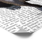 French Bulldog King Poster (Ecke)