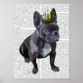 French Bulldog King Poster (Vorne)