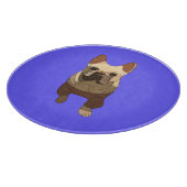 French Bulldog, Lavender Purple Schneidebrett (Ecke)