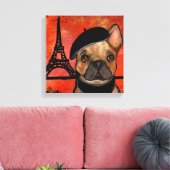 FRENCH BULLDOG LEINWANDDRUCK (Insitu (Wohnzimmer))